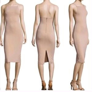 Alice +Olivia Kia Air Beige Midi Length  Dress Size 8